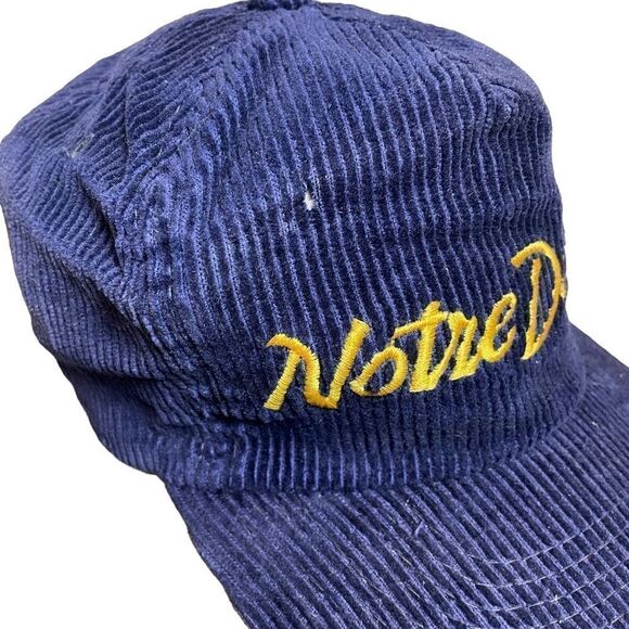 Vintage Rare 80’s Corduroy Sports Specialties Notre Dame Hat - Picture 2 of 12